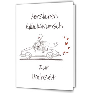 Hochzeitskarte, Glückwunschkarte Hochzeit, wunderschöne Karte zur Trauung auch für Geldgeschenke, Hochzeitsgeschenk Brautpaar, Grußkarte