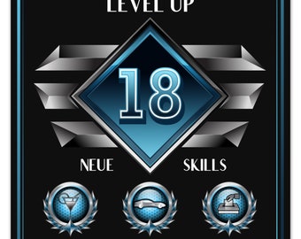 Game Design Bottle Label 18 Years – Level Up, 18th Birthday Gift for Video Game Lovers, Funny Birthday Gift