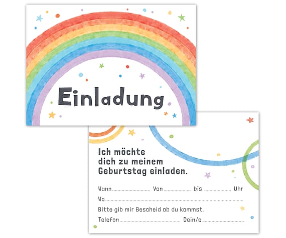 BOYATONG 12 Einladungskarten Zum Kindergeburtstag – Bunt & Praktisch Für Die Party-Planung
