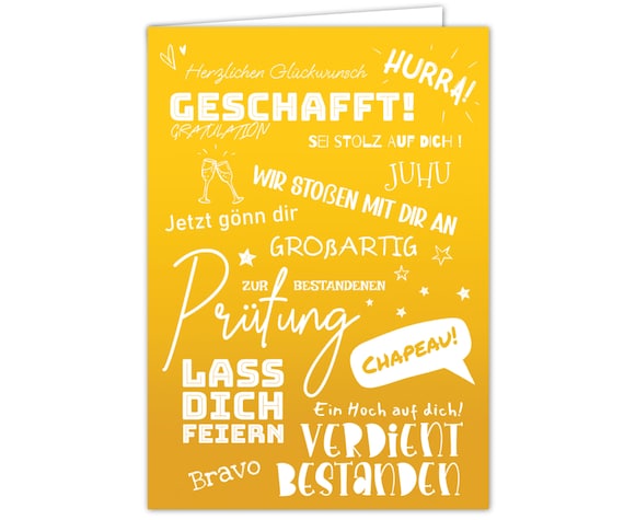 Hallmark Glückwunschkarte Zur Bestandenen Prüfung – Mit Süßem Kätzchen-Design, Goldener Schrift & Umschlag
