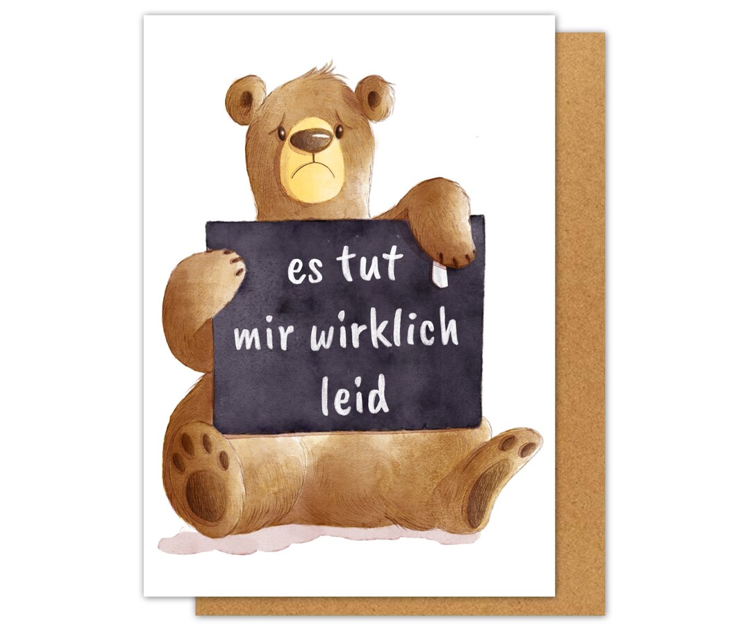 Es Tut Mir Wirklich Leid www.etsy.com
