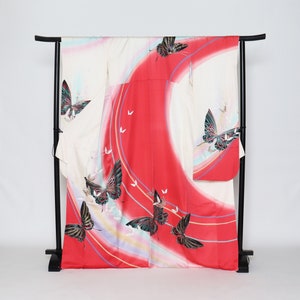 Furisode Kimono, Wedding Kimono, Japanese Kimono Robe, Japanese Uchikake Kimono, Kimono Dress, Antique Japanese Kimono, silk kimono
