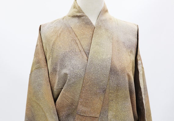 Silk kimono robe / vintage Japanese kimono / casu… - image 4