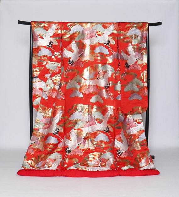 Uchikake Kimono, Wedding Kimono, Japanese Kimono R