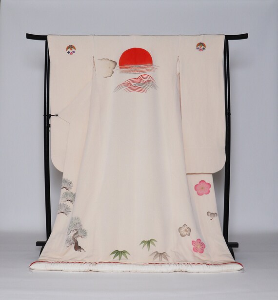White Uchikake Kimono, Wedding Kimono, Japanese Ki