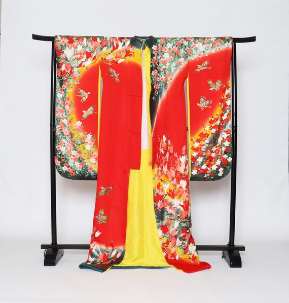 Honfurisode Kimono, Furisode, Wedding Kimono, Jap… - image 2