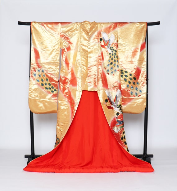 Yuzen Uchikake Kimono, Wedding Kimono, Japanese K… - image 2