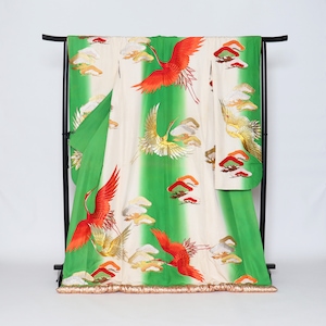 Uchikake Kimono, Wedding Kimono, Japanese Kimono Robe, Japanese Uchikake Kimono, Japanese Wedding, Kimono Dress, Antique, silk kimono