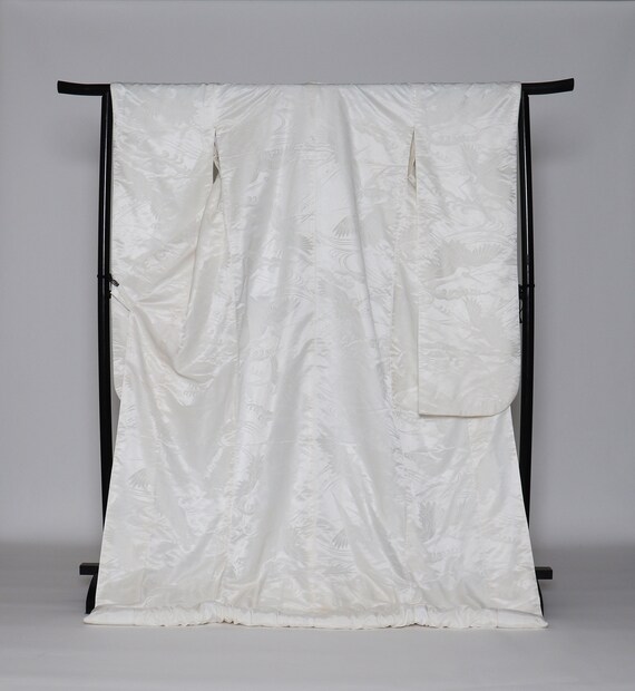 White Uchikake Kimono, Wedding Kimono, Japanese Ki