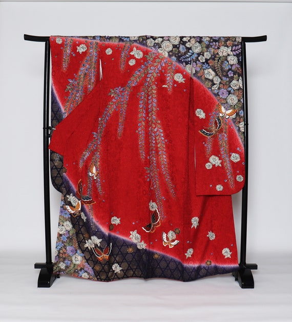 Furisode Kimono, Wedding Kimono, Japanese Kimono R