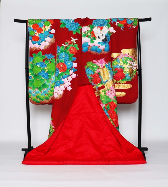 Yuzen Uchikake Kimono, Wedding Kimono, Japanese K… - image 2