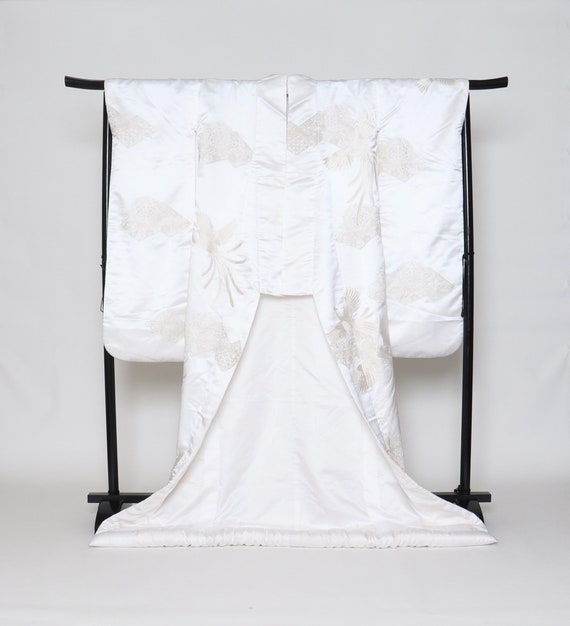 White Uchikake Kimono, Wedding Kimono, Japanese K… - image 2