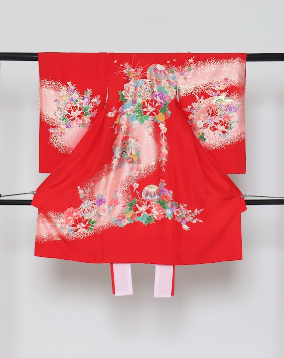 Silk japanese antique BABY kimono, blanket, omiyam