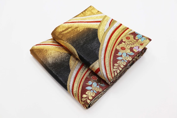Pure Silk Japanese Kimono Obi Belt / Fukuroobi / Kimono Obi
