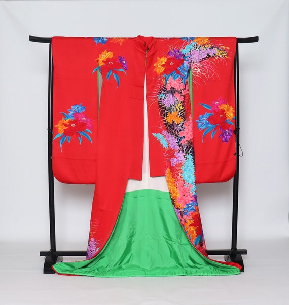 Honfurisode Kimono, Furisode, Wedding Kimono, Jap… - image 2