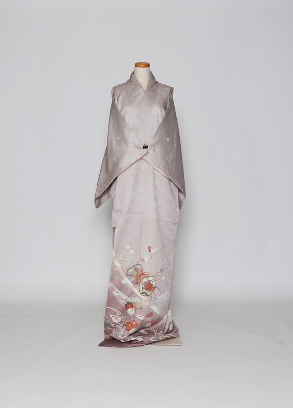 informal kimono / vintage Japanese kimono / casual