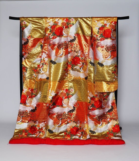 Uchikake Kimono, Wedding Kimono, Japanese Kimono R