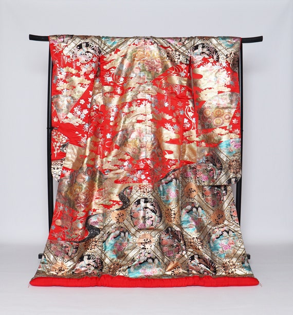 Yuzen Uchikake Kimono, Wedding Kimono, Japanese K… - image 1