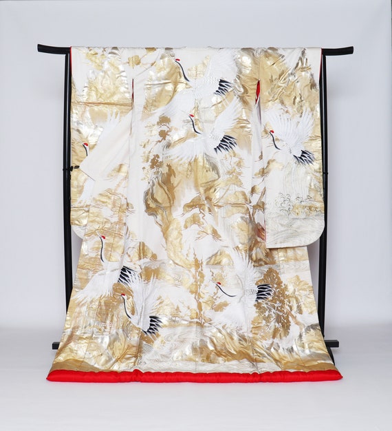 Uchikake Kimono, Wedding Kimono, Japanese Kimono R