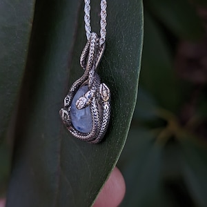Silvershake Sterling Silver Leaf Pendant With Peridot Gemstone - Vintage Antique Finish, 925 Silver - View #10
