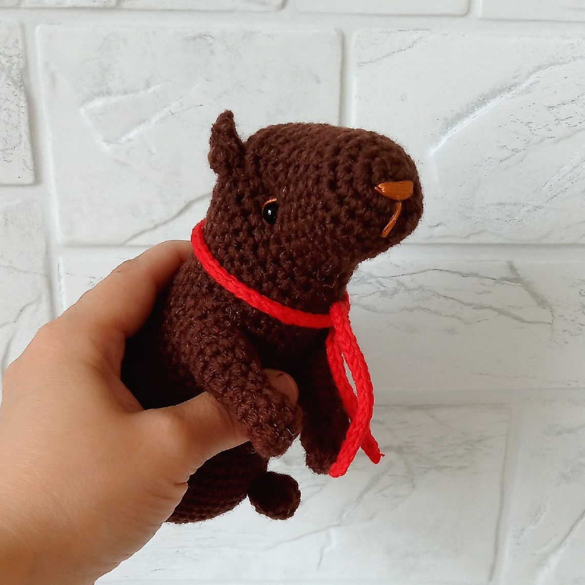 Capybara stuffed animal. Capybara toy. Unusual gifts for Etsy