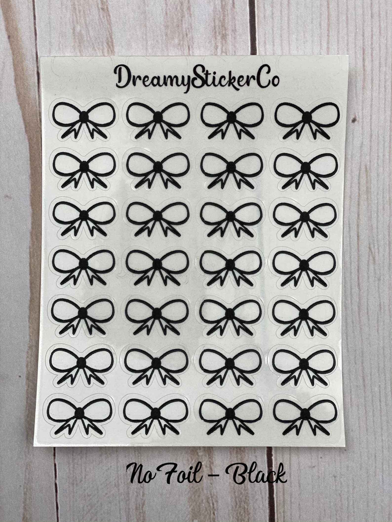 Foiled Bow Stickers Bow Planner Stickers Foiled Icons | Etsy