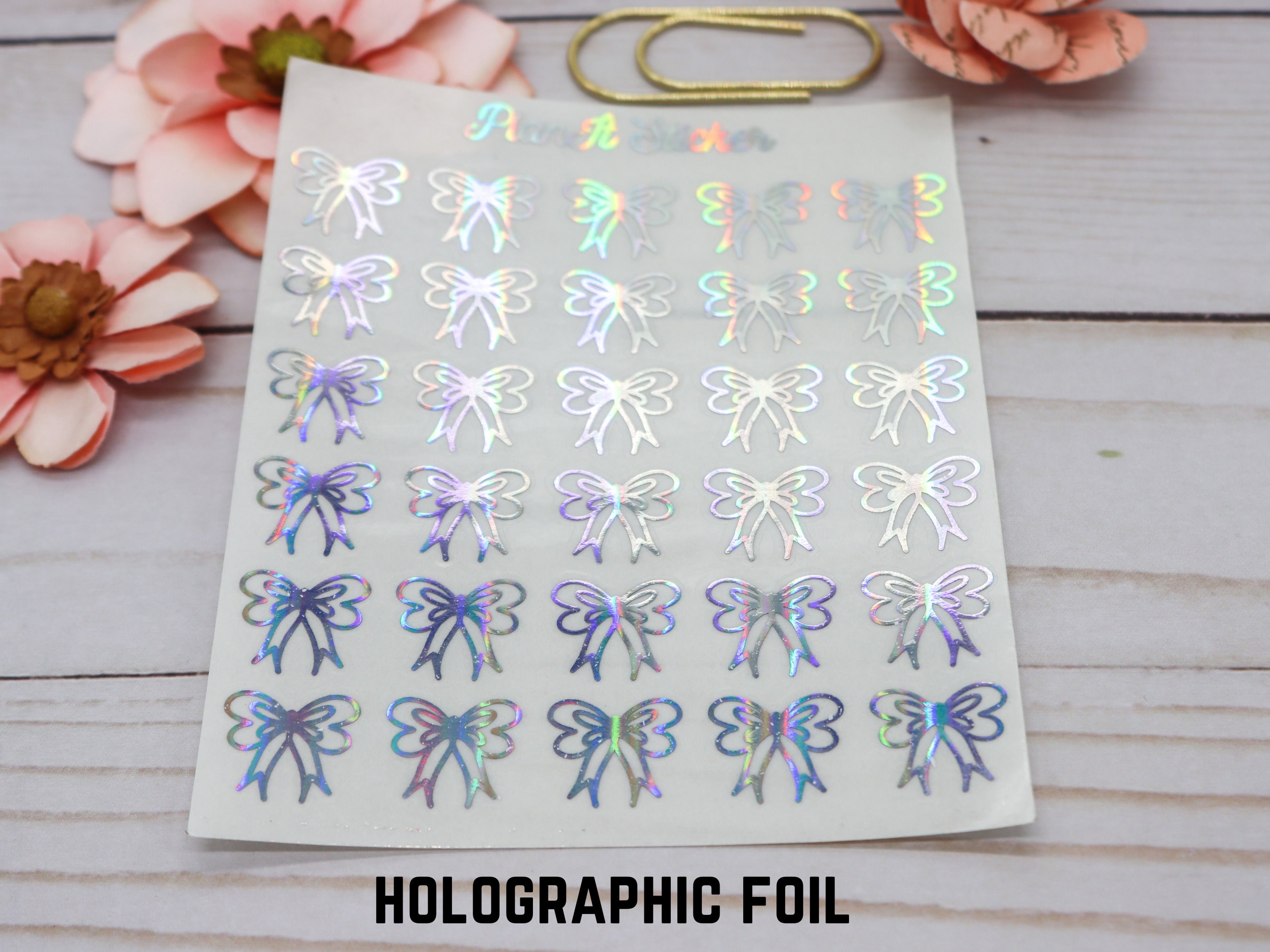 Bow Stickers Sheet, Bujo Stickers, Notebook Stickers, Packaging ...