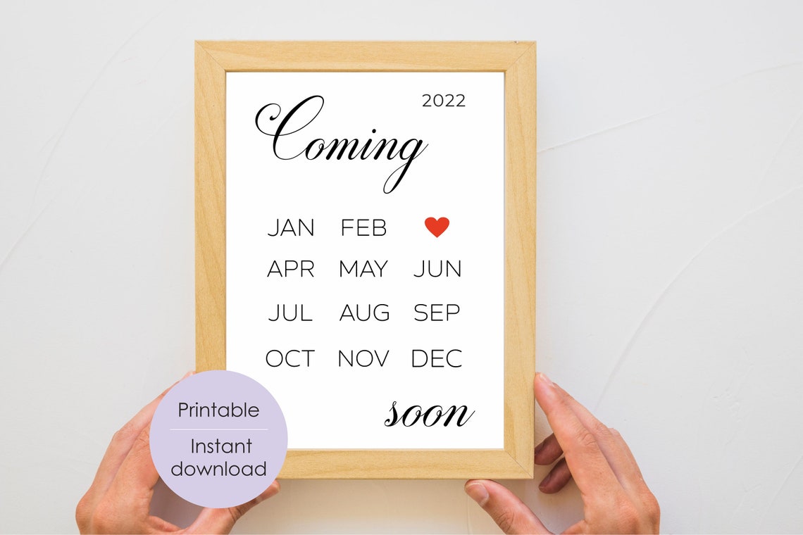 March 2022 baby announcement Pregnancy announcement march Etsy