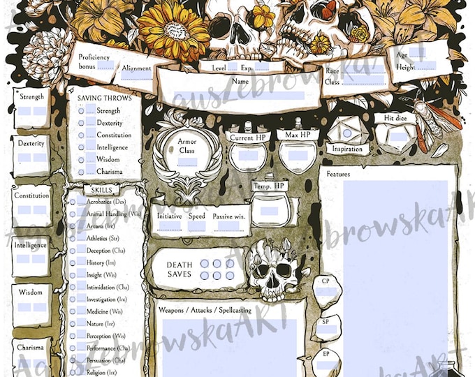 Fireforged Character Sheets - D&D 5e - Etsy Canada