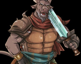 Commissione artistica per personaggi D&D: illustrazione fantasy (file digitale A3/JPG/PNG)