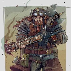 D&D character commission | Fantasy character sheet art | Custom dnd commission
