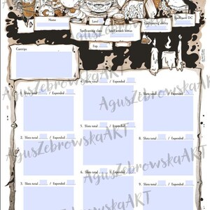 D&D 5e Coffee Character Sheet: Form Fillable RPG (instant Download) - Etsy