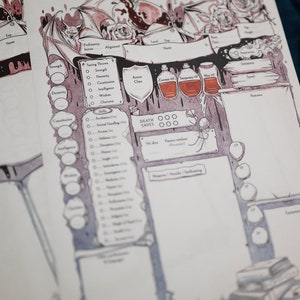 Dnd Vampire Character Sheet Printable Character Sheets Custom Dnd ...