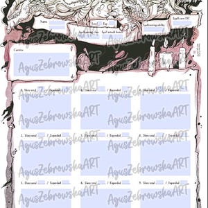 Fillable Dragon D&D Character Sheets - Custom Dnd Character Sheets - Etsy