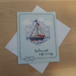 Sailing Boat Yacht Greeting Card