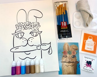 DIY Canvas Painting Kit - Llama