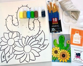 DIY Canvas Painting Kit - Cactus