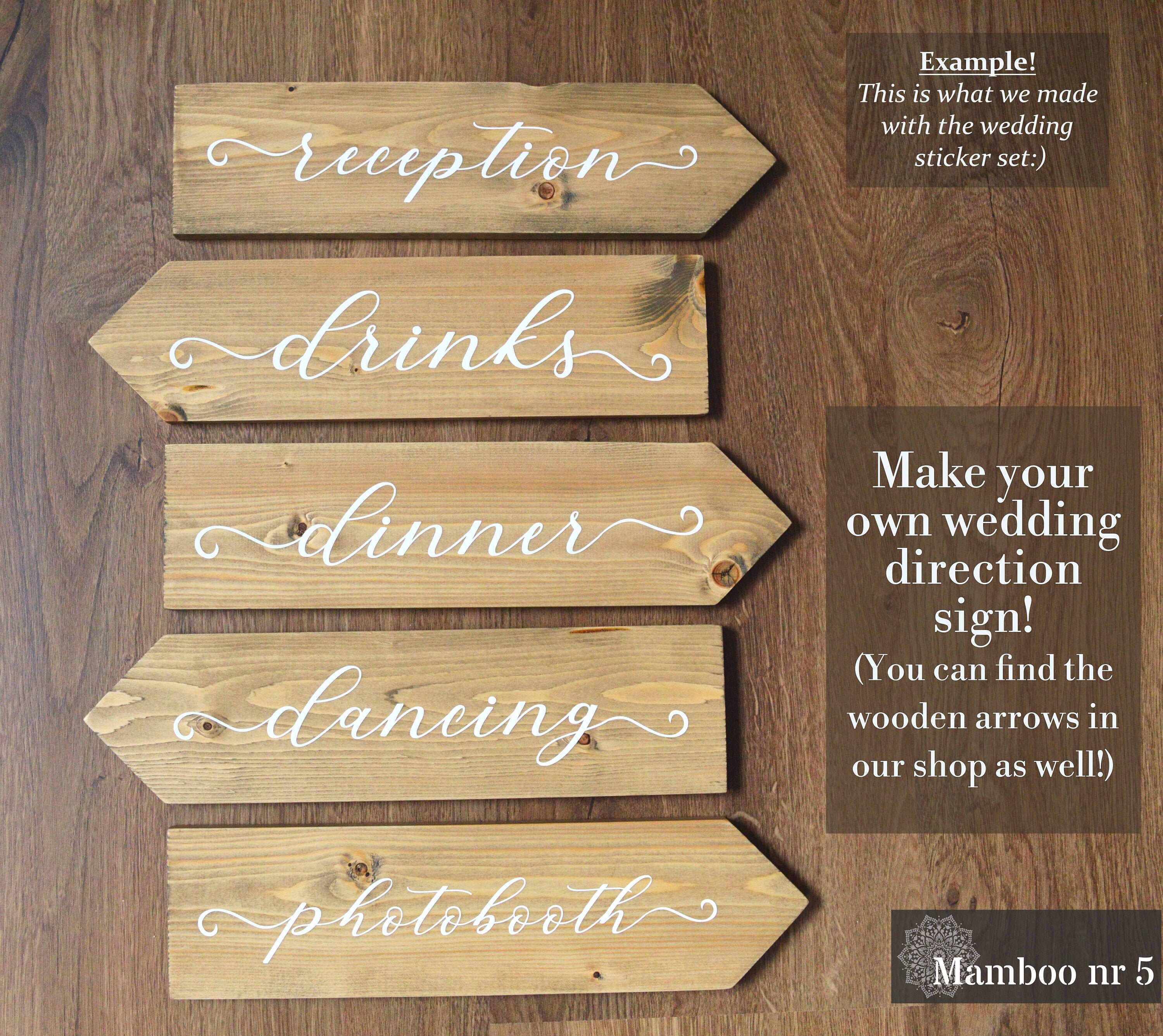 DIY wedding sign/ Make your own rustic wedding direction sign! / DIY ...