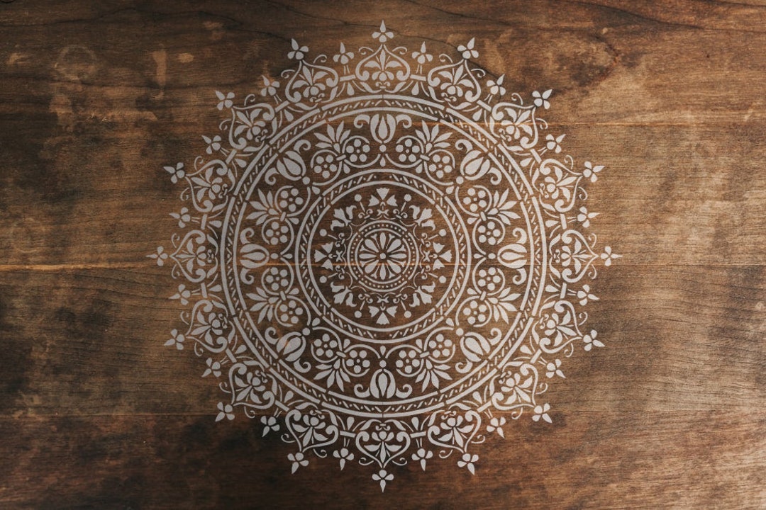 Extra Big to Small Mandala Stencil Mae - Moroccan Arabic Style - 27cm ...