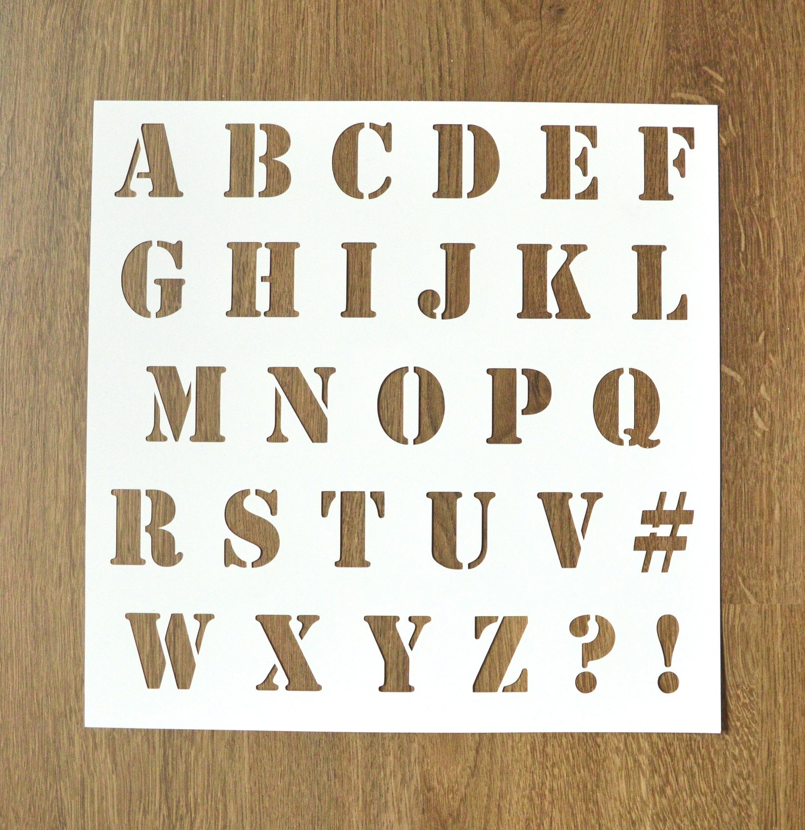 Box letters stencil Alphabet template Block letters Tough | Etsy