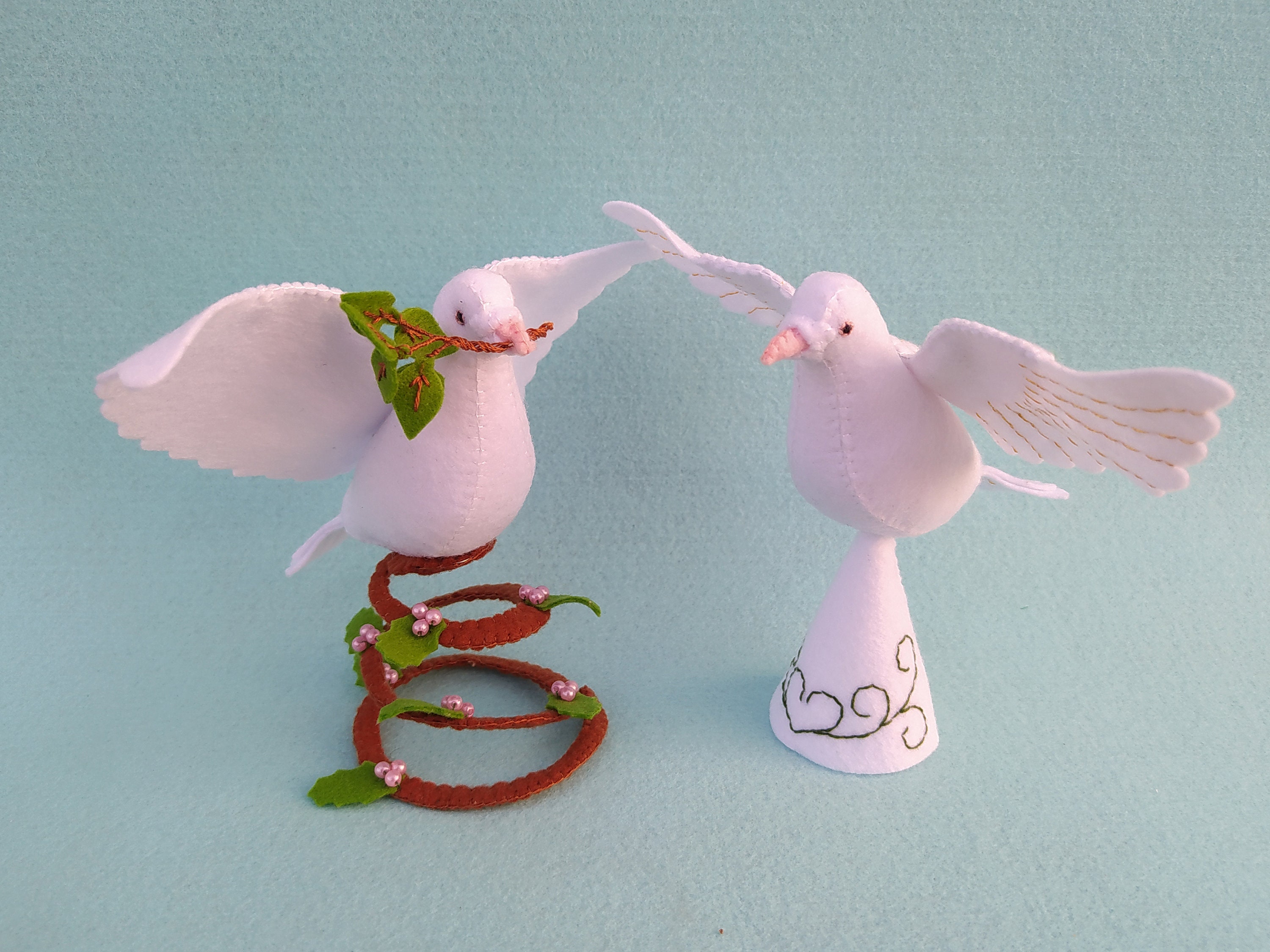 PDF Pattern and Sewing Tutorial for White Felt Dove and Etsy