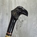 Canes Walking Sticks Wood Reeds Cane Wooden Hand-Carved Carving Handmade Cane Stick Accessories ( Raven ) 