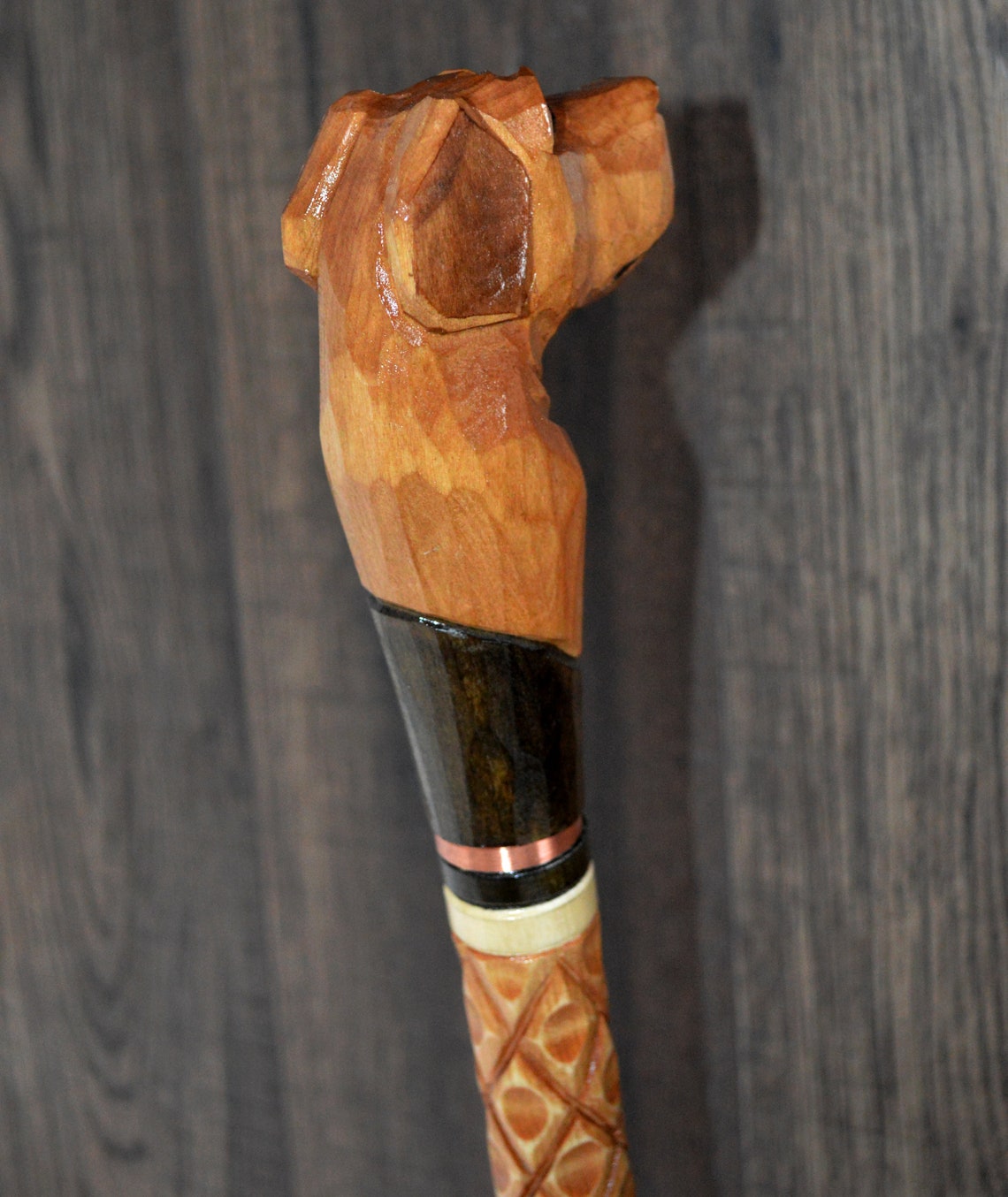 Bastones bastones cañas caña madera madera tallado a mano | Etsy