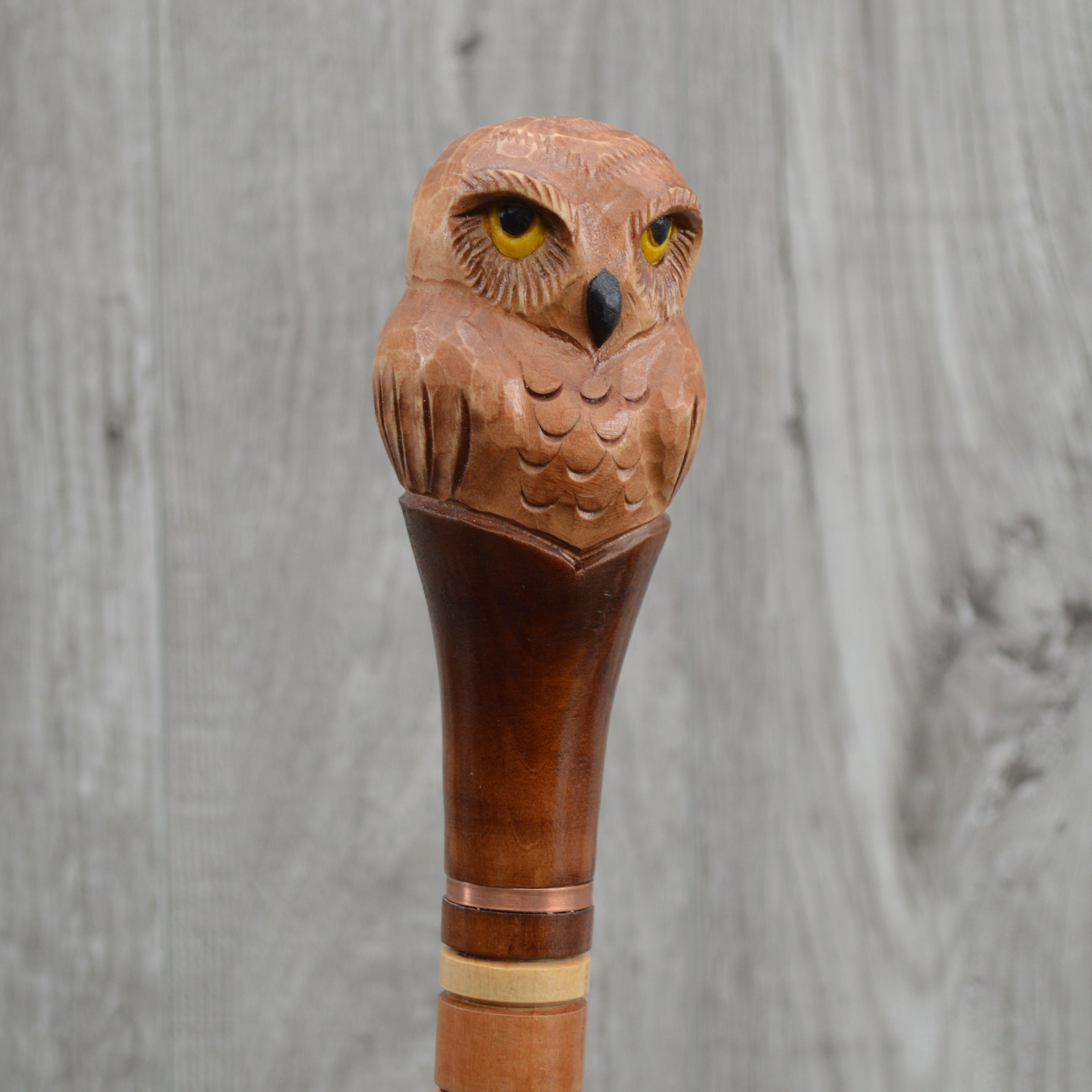 Chouette Murale En Bois Sculpté Main - Style Celtique Ailes Déployées - Décoration 30x18cm