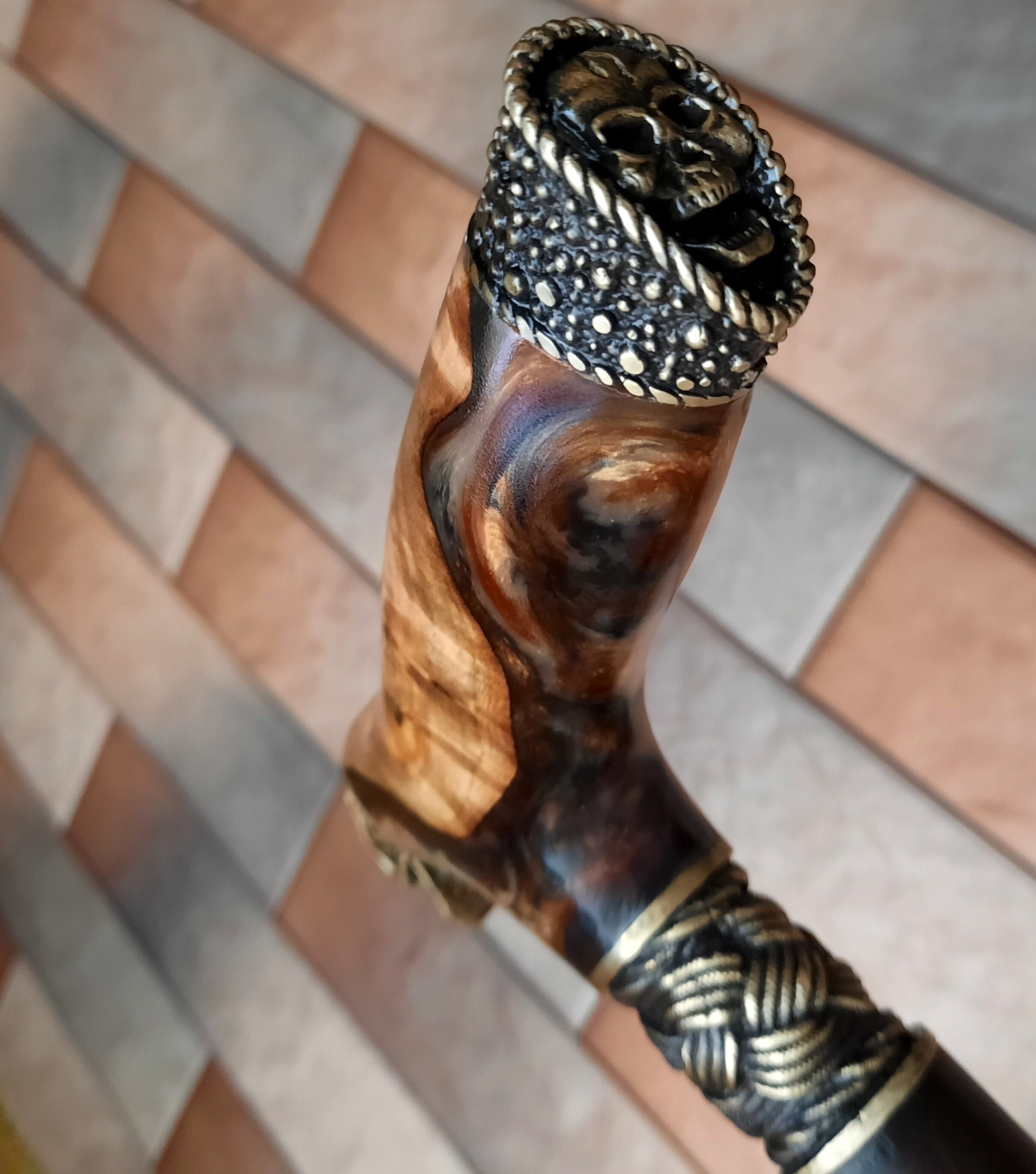 CANE STICK D71 Cane Walking Stick Hybrid Burl-acrylic Handle | Etsy