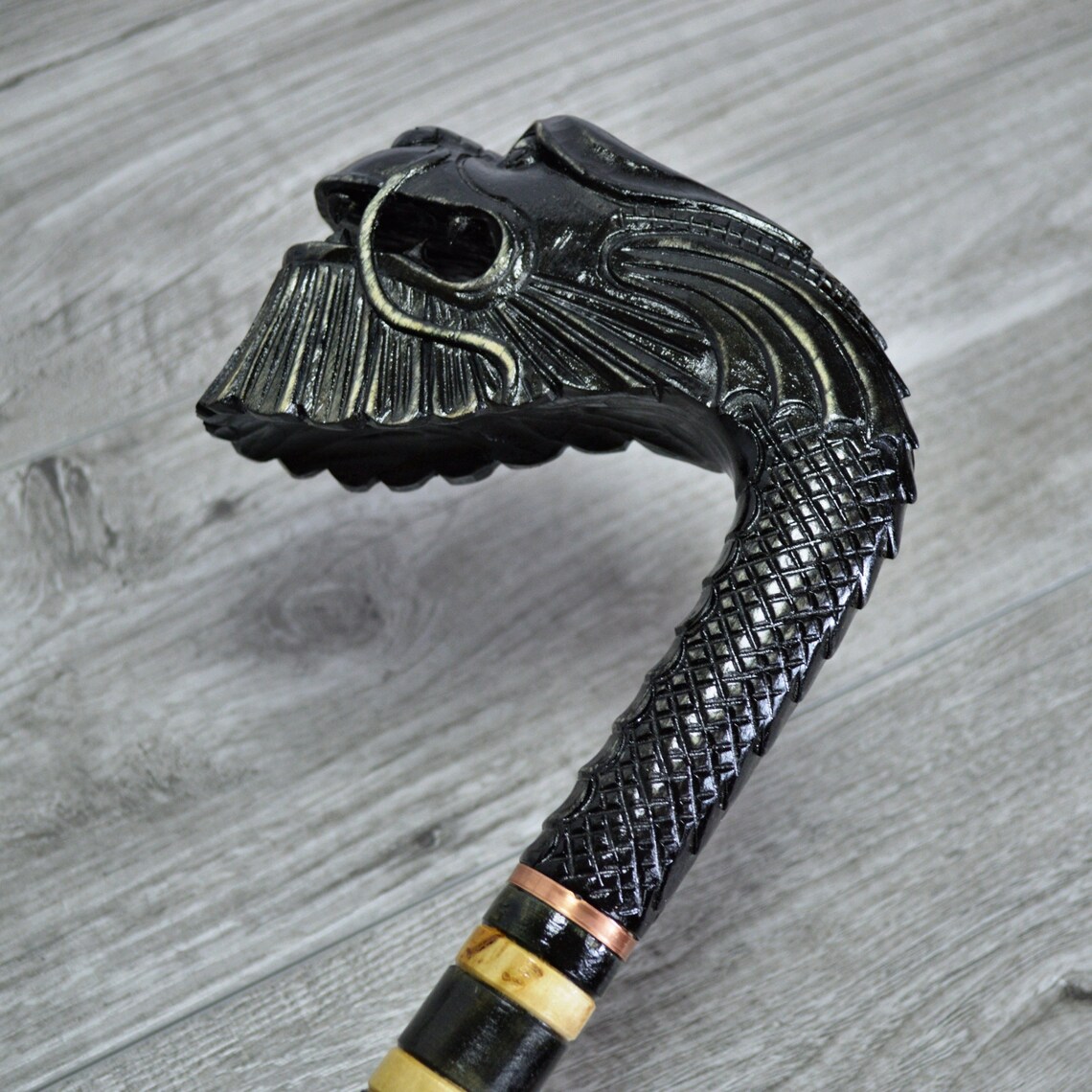 Bastones bastones de madera caña caña madera tallado a mano | Etsy