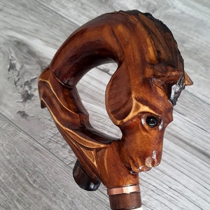 Horse hoof Canes Walking Sticks Gift Wood Reeds Cane Gift Wooden Gift Hand-Carved Gift Carving Gift Handmade Cane Stick Accessories