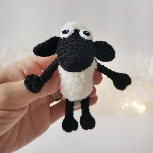 Sheep crochet pattern Amigurumi toy Keychain Pdf English tutorial