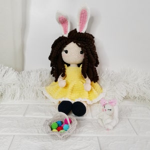 Easter Doll Crochet Pattern - Amigurumi Easter Doll