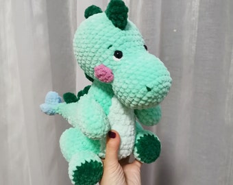 Modèle de dinosaure au crochet mignon et câlin - Dinosaure en peluche Amigurumi Pdf Anglais